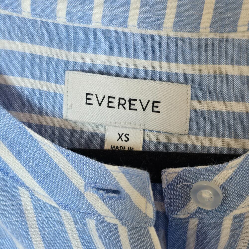 Evereve Maisy Striped Tie Front Shirt Dress Size XS - Picture 9 of 10